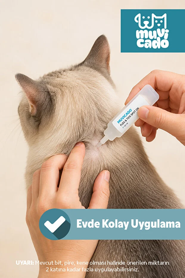 Kedi Köpek İç Dış Önleyici Koruyucu Bitkisel Ense Doğal Yağ Damla Tablet Seti